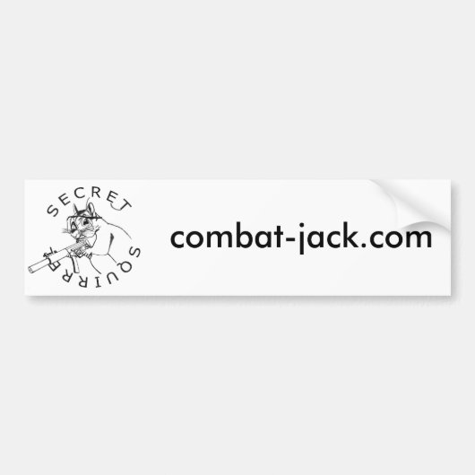 Geheime eekhoorn Bumpersticker (Voorkant)