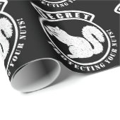 Geheime Eekhoorn Patch Bescherming Uw Noten Cadeaupapier (Rol Hoek)