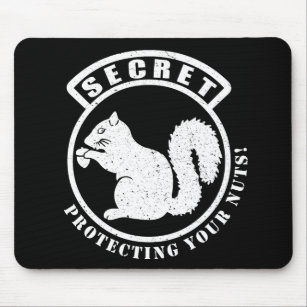 Geheime Eekhoorn Patch Bescherming Uw Noten Muismat