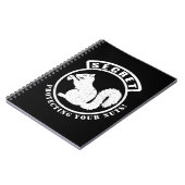 Geheime Eekhoorn Patch Bescherming Uw Noten Notitieboek (Linkerzijde)