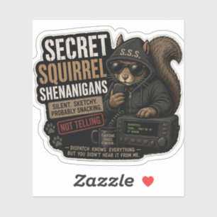 Geheime Eekhoorn Streken Sticker