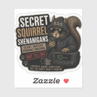 Geheime Eekhoorn Streken Sticker