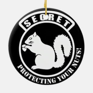 Geheime eekspatje ter bescherming van je noten keramisch ornament