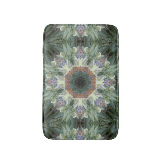 Geheime Garden Mandala Bath Mat (Voorkant Verticaal)
