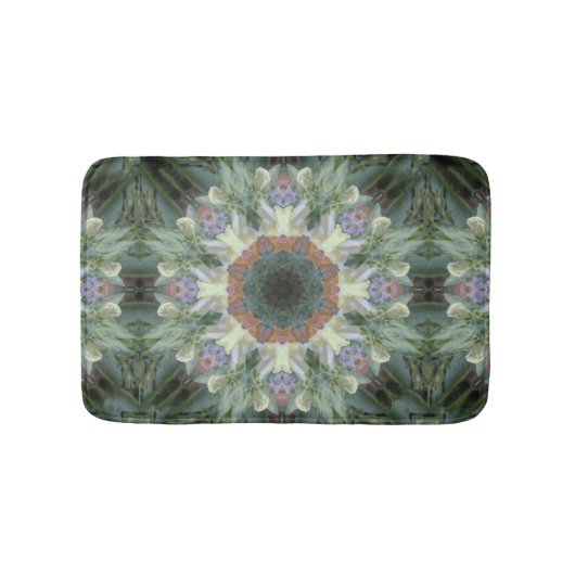 Geheime Garden Mandala Bath Mat (Voorkant)