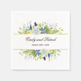 Geheime Garden Rustic Wildflower Wedding Servet