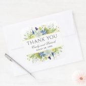 Geheime Garden Rustic Wildflower Wedding Vierkante Sticker (Envelop)