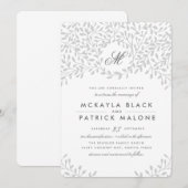 Geheime Garden Wedding - Grijs Kaart (Voorkant / Achterkant)