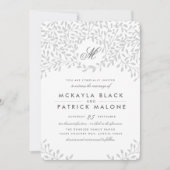 Geheime Garden Wedding - Grijs Kaart (Voorkant)