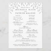 Geheime Garden Wedding Program Programmakaart (Voorkant)