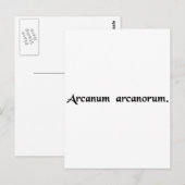 Geheime geheimen briefkaart (Voorkant / Achterkant)