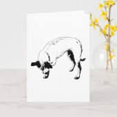 Geheime Glimlach Terrier Kaart (Gele Bloem)