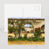 Geheime Herinneringstuin Monterey California Ansic Briefkaart (Voorkant / Achterkant)