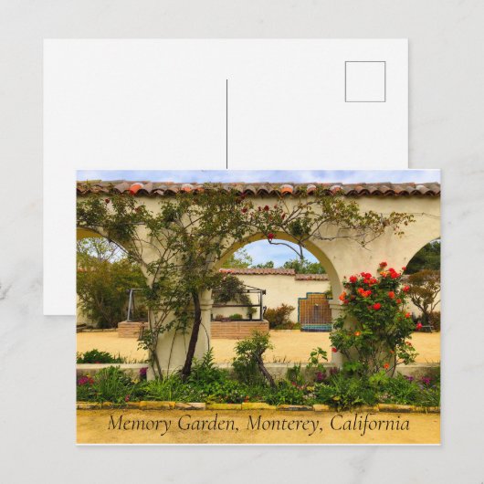 Geheime Herinneringstuin Monterey Californië Ansic Briefkaart (Voorkant / Achterkant)