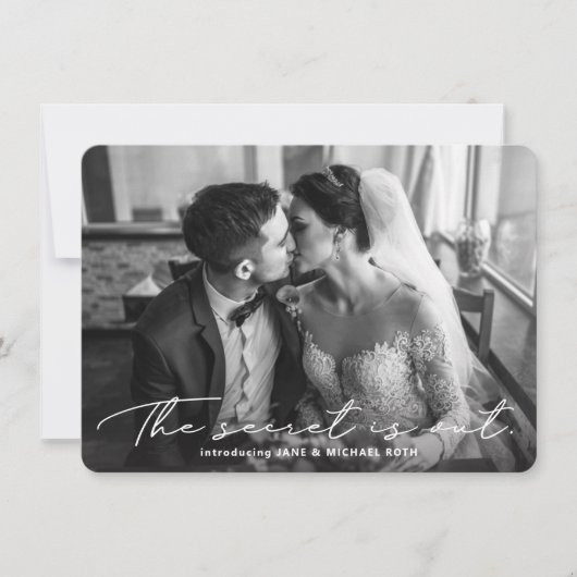 Geheime informatie is de aankondiging van Elopemen (Voorkant)