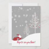 Geheime kerstcadeau voor kerstmis kaart (Achterkant)