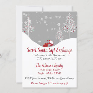 Geheime kerstcadeau voor kerstmis kaart