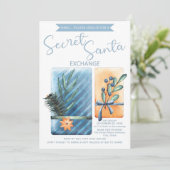 Geheime Kerstfeest Waterverf Kaart (Staand voorkant)