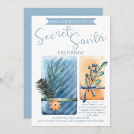 Geheime Kerstfeest Waterverf Kaart