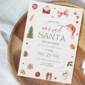 Geheime kerstfeestdag kaart