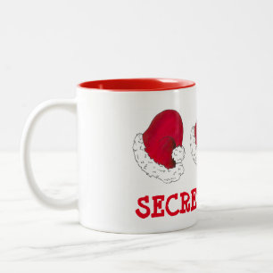 Geheime kerstfeestdag met kerstcadeaus Pet Rood ke Tweekleurige Koffiemok
