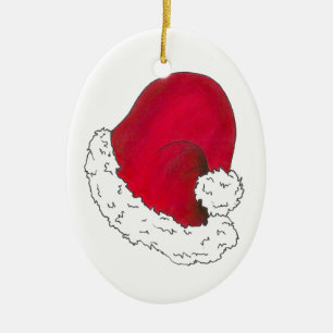 Geheime kerstfeestdag met kerstmis rond Pet Keramisch Ornament