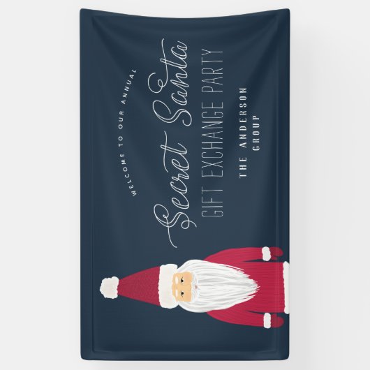 Geheime kerstfeestdag spandoek (Verticaal)