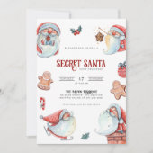 Geheime kerstfeestdag voor kerstcadeautjes kaart (Voorkant)