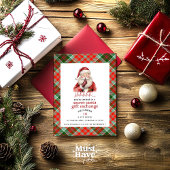 Geheime kerstfeestdag voor kerstmis met kerstcadea feestdagenkaart