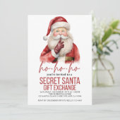 Geheime kerstfeestdag voor kerstmis met kerstcadea feestdagenkaart (Staand voorkant)