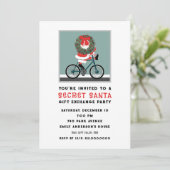 Geheime kerstfeestdag voor kerstmis met kerstcadea kaart (Staand voorkant)