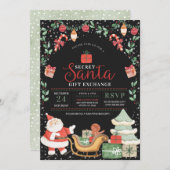 Geheime kerstfeestdag voor kerstmis - uitwisseling kaart (Voorkant / Achterkant)