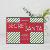 Geheime kerstfeestelijke kerstfeestelijke cadeau kaart (Staand voorkant)