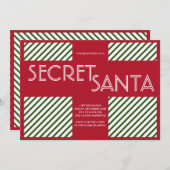 Geheime kerstfeestelijke kerstfeestelijke cadeau kaart (Voorkant / Achterkant)