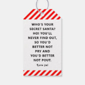 Geheime kerstideeën Gift Labels Cadeaulabel (Achterkant)