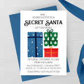 Geheime Kerstman Cadeau Uitwisseling Uitnodiging