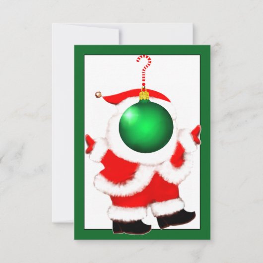 Geheime Kerstman Cadeaubonnen Kaart (Voorkant)