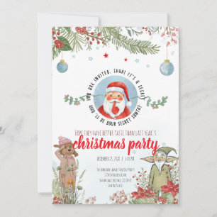 Geheime Kerstman Feest – Bos Kerstpret Kaart