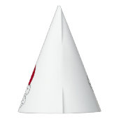 Geheime kerstman Ho Ho Ho Rood Kerstfeest Feesthoedjes (Achterkant)