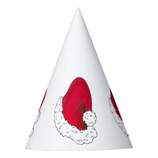 Geheime kerstman Ho Ho Ho Rood Kerstfeest Feesthoedjes (Voorkant)