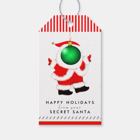 Geheime Kerstman Humor Cadeaulabel (Voorkant)