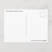 Geheime Kerstman op Christmas Green Feestdagenkaart (Achterkant)