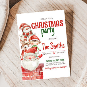 Geheime Kerstman Rendier Elf Kerstfeest Kaart