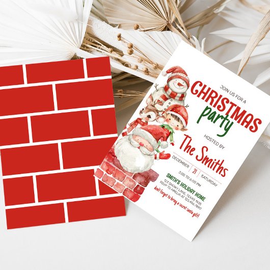 Geheime Kerstman Rendier Elf Kerstfeest Kaart