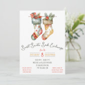 Geheime Kerstman, Sock Swap, Exchange Holiday Part Kaart (Staand voorkant)