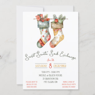 Geheime Kerstman, Sock Swap, Exchange Holiday Part Kaart