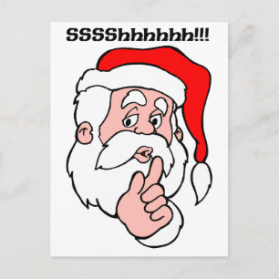 Geheime Kerstman Sssshhhh!! Feestdagenkaart