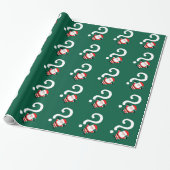 Geheime Kerstman vraagteken Kerstmis  Cadeaupapier (Uitgerold)