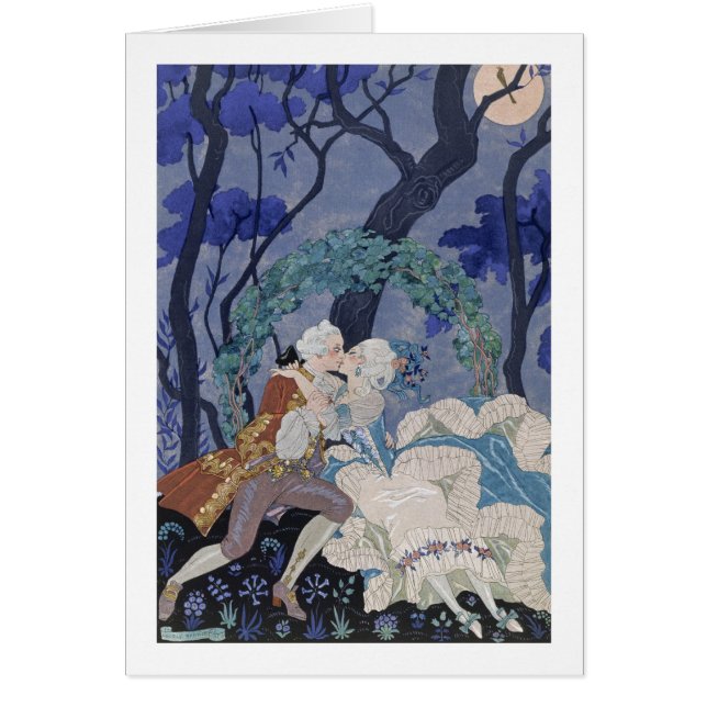 Geheime Kiss, illustratie voor "Fetes Galantes" do (Voorkant)