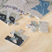 Geheime Kiss, illustratie voor "Fetes Galantes" do Legpuzzel (Zijkant)